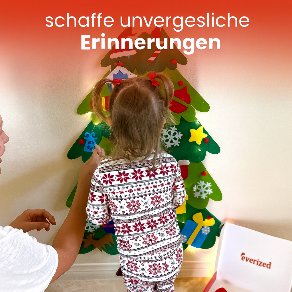Felt Weihnachtsbaum - Interaktiver Spaß für Kinder
