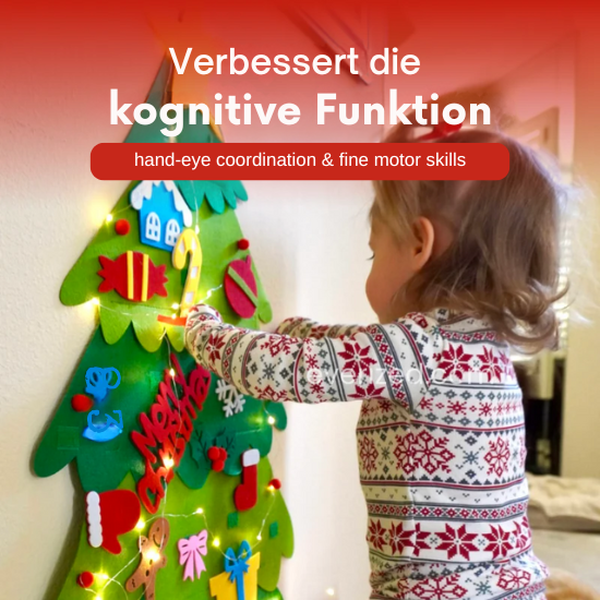 Felt Weihnachtsbaum - Interaktiver Spaß für Kinder